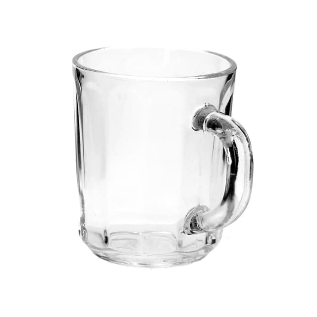 مجموعة أكواب زجاجية 3 قطع بسعة 240 مل Delcasa 3Pcs 240Ml/8Oz Glass Cup With Handle
