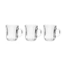 مجموعة أكواب زجاجية 3 قطع بسعة 240 مل Delcasa 3Pcs 240Ml/8Oz Glass Cup With Handle