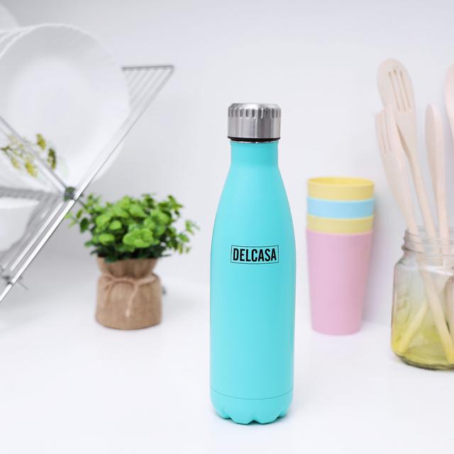 Delcasa 500Ml Stainless Steel Water Bottle - Double Wall Stainless Steel Water Bottle - Hot & Cold - SW1hZ2U6NDY1NjE1