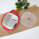 Delcasa Large Box Grater 3 In 1 Cheese Grater For Kitchen With Storage Container 3 Blade Non-Stick