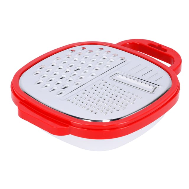 Delcasa Large Box Grater 3 In 1 Cheese Grater For Kitchen With Storage Container 3 Blade Non-Stick