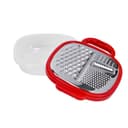 Delcasa Large Box Grater 3 In 1 Cheese Grater For Kitchen With Storage Container 3 Blade Non-Stick