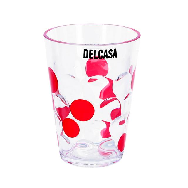 Delcasa 4Pcs 270Ml Plastic Cup - Portable Comfortable Grip Water Cup Drinking Glass - SW1hZ2U6NDQ4NDQ4