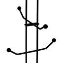 Delcasa Cup Holder, Mug Tree Classic Design Cup Holder, DC1976 | Cup Holder With 6 Hooks for Cup Tea Coffee Cup | Black Powder Coated Stand for Kitchen Mug Tabletop - SW1hZ2U6NDQ4MTc0