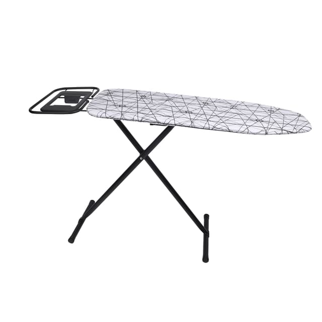 Delcasa Vibgyor Ironing Board Cotton Cover, DC1979 - 8mm Foam Pad, Iron Board With Cover Pad | Home Laundry Room Or Dorm Use | 124*38cm Ironing Area | Adjustable Height | Steel Frame - 295273