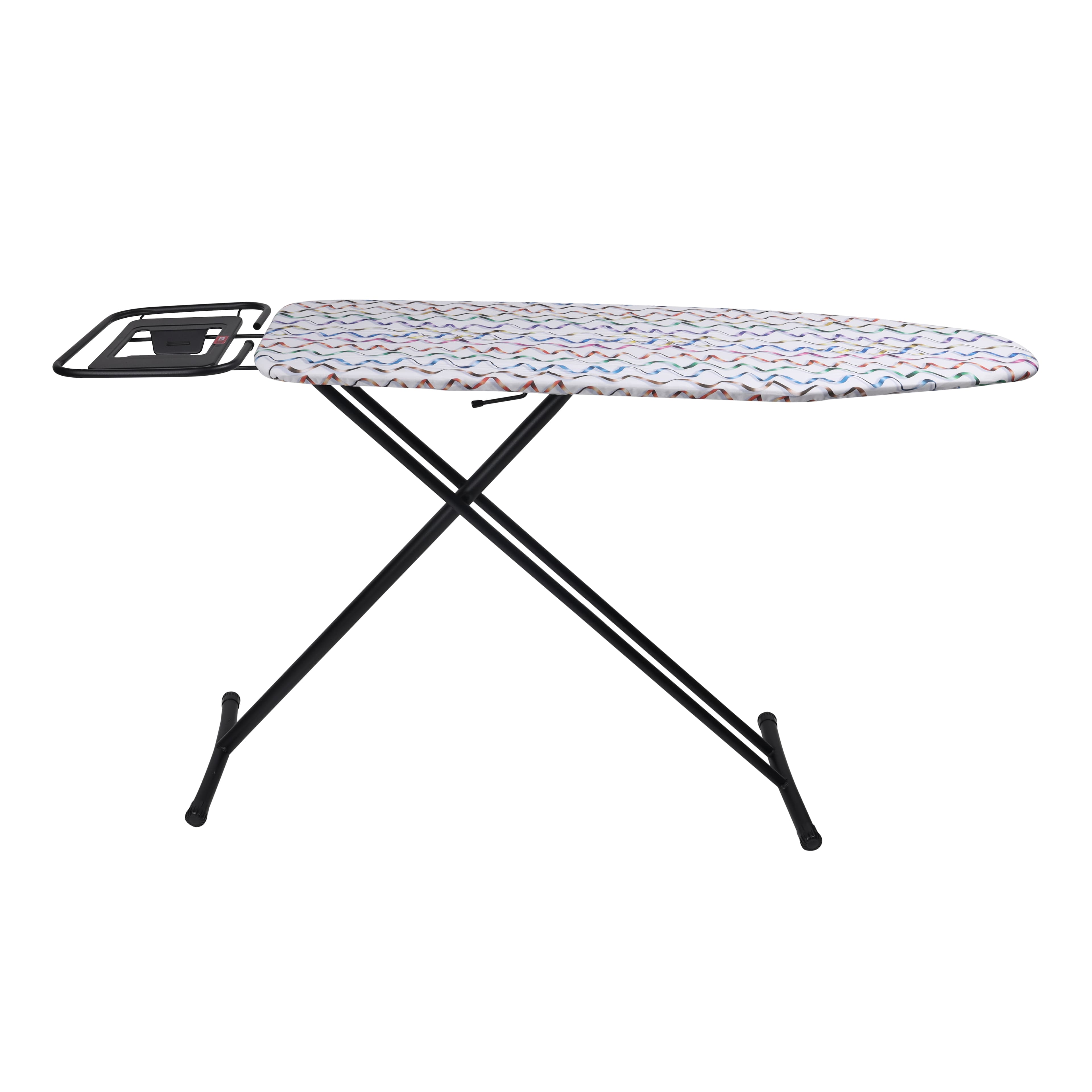 Delcasa Vibgyor Ironing Board Cotton Cover, DC1979  - 8mm Foam Pad, Iron Board With Cover Pad | Home Laundry Room Or Dorm Use | 124*38cm Ironing Area | Adjustable Height | Steel Frame