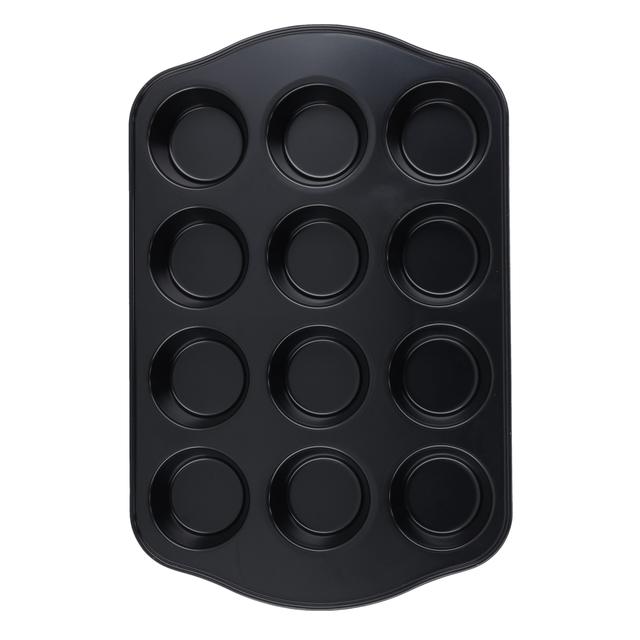 Delcasa 12 Cup Muffin Pan, Non-Stick Coating, DC2092 | Oven Safe Upto 220 Degree Celsius | 12 Cups Baking Pan Made from Food Grade Material | For Oven Use Only - SW1hZ2U6NDQ0MTg0