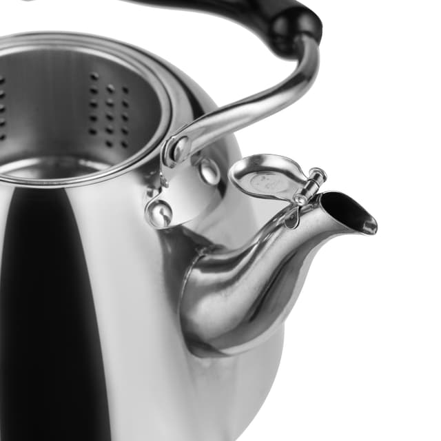 إبريق شاي ستانلس ستيل - 1.5 لتر Stainless Steel Whistling Kettle, 1.5L Capacity - Delcasa - 191964