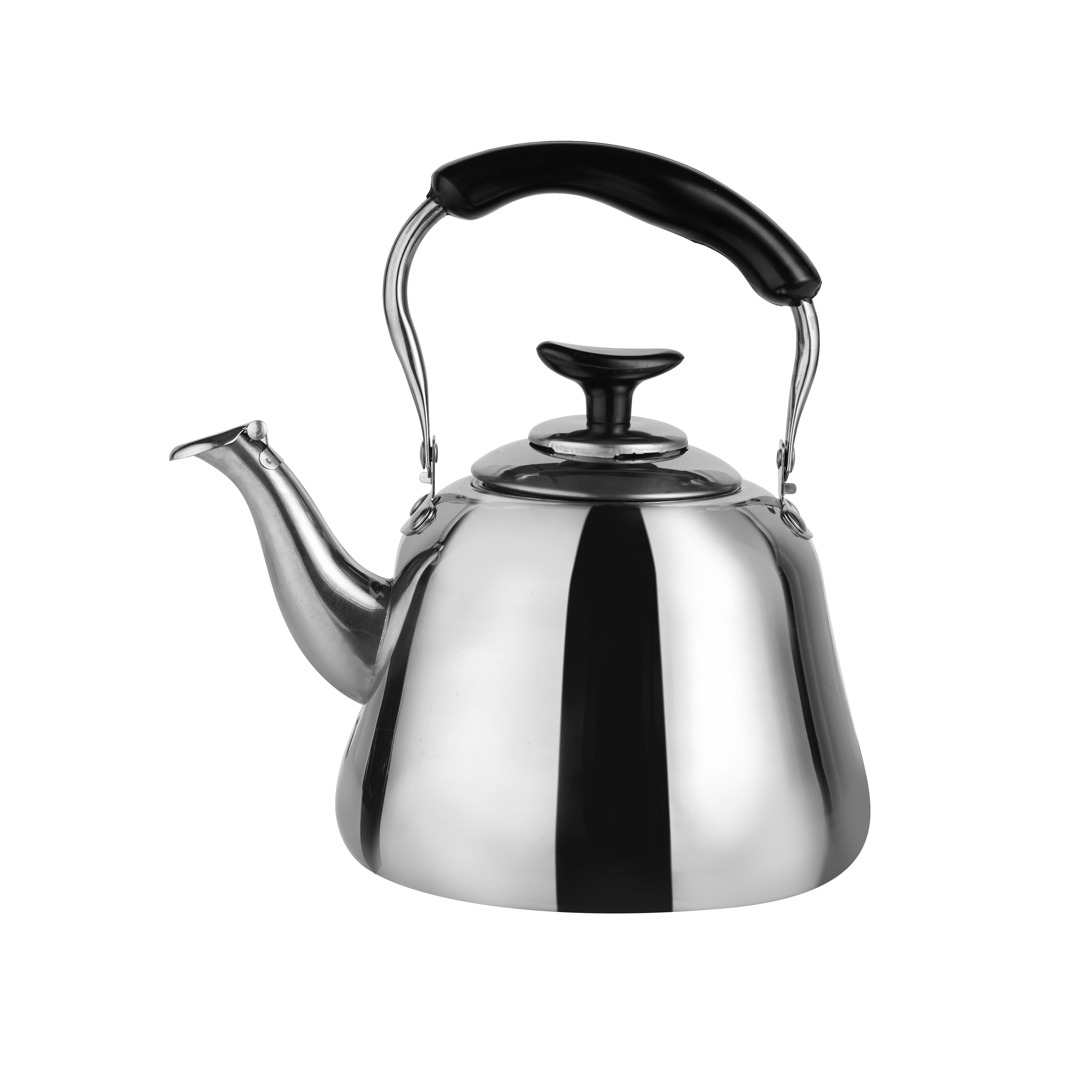 Delcasa Stainless Steel Whistling Kettle, 2L Capacity, DC2106 | Mirror Finish Body | Stay-Cool Handle | Easy Pour Spout | Induction & Gas Stove Compatible | Dishwasher Safe