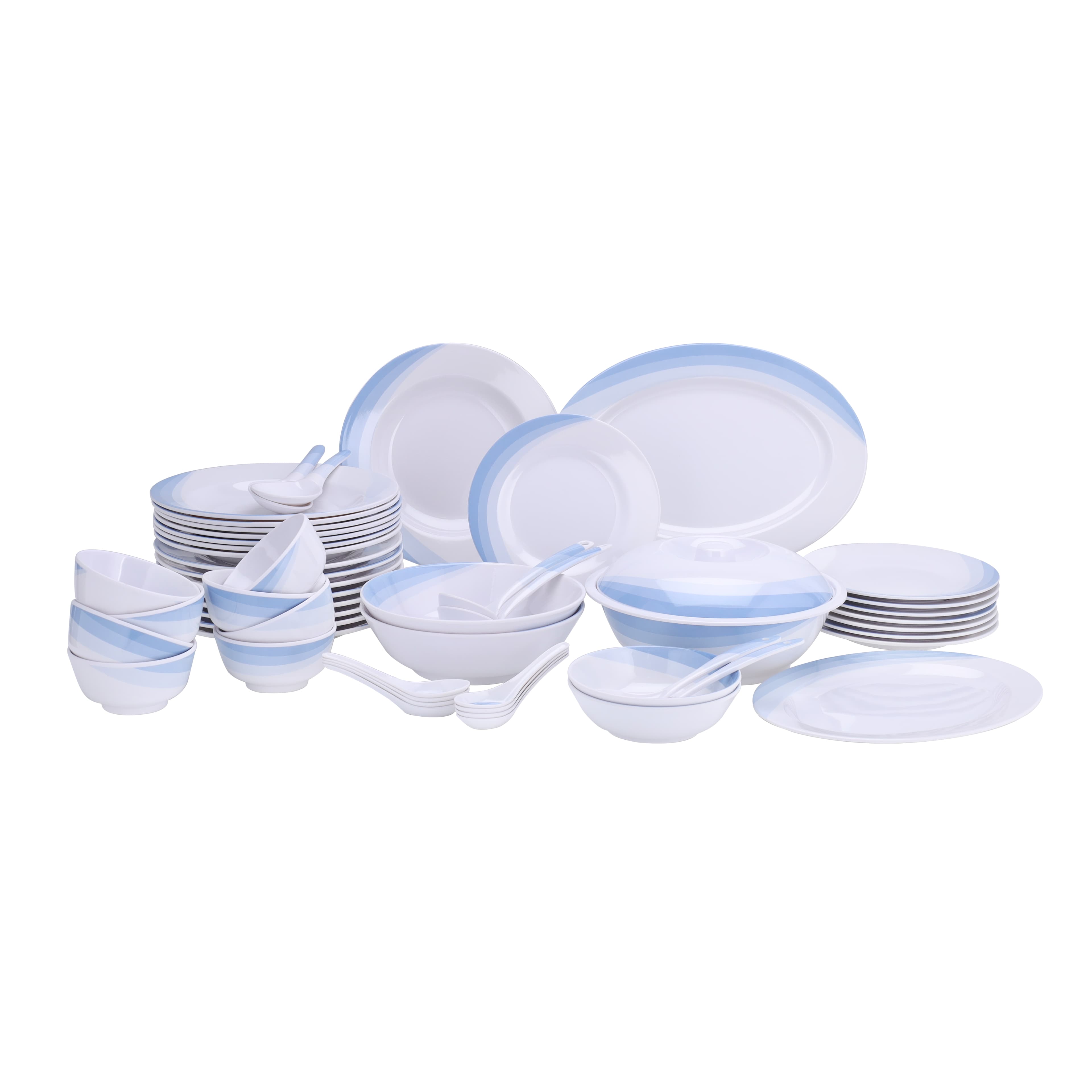 طقم سفرة طعام ميلامين 54 قطعة ديلكاسا Melamineware Dinner Set Delcasa