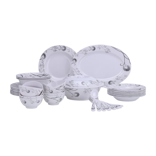 طقم سفرة طعام ميلامين 40 قطعة ديلكاسا Melamineware Dinner Set Delcasa - 304212