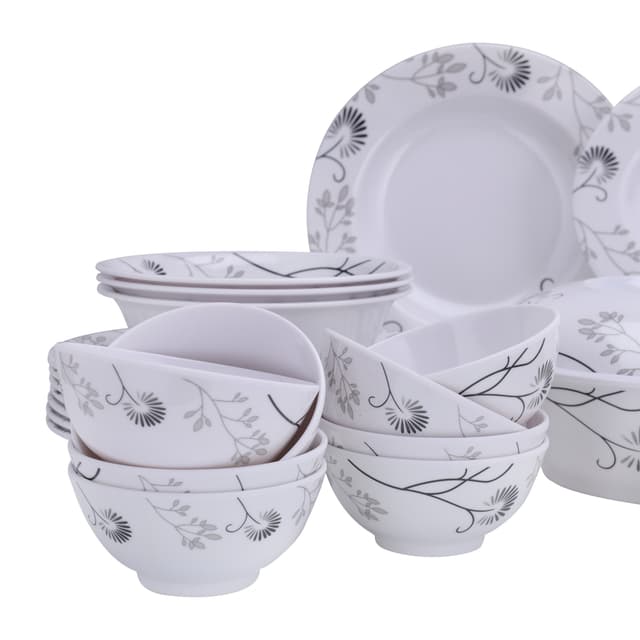 طقم سفرة طعام ميلامين 40 قطعة ديلكاسا Melamineware Dinner Set Delcasa - 198363