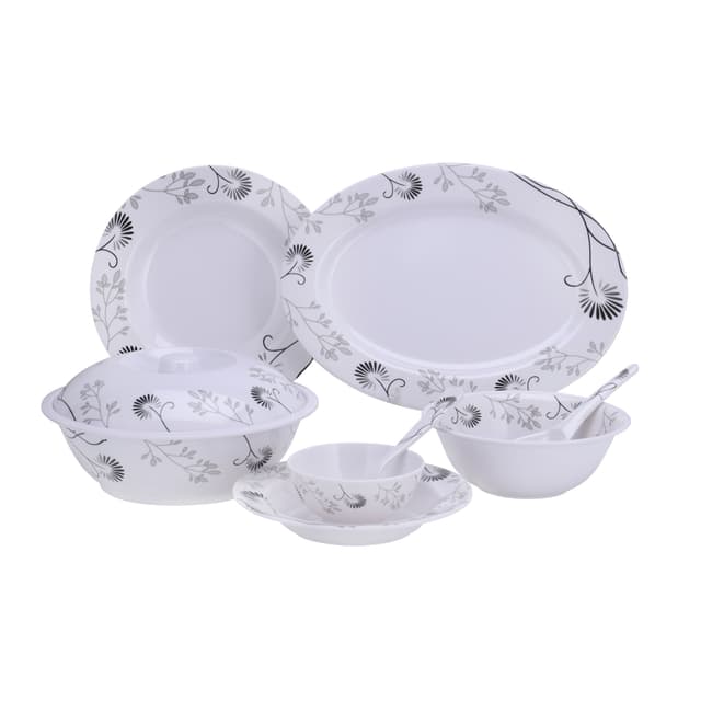 طقم سفرة طعام ميلامين 40 قطعة ديلكاسا Melamineware Dinner Set Delcasa - 198358