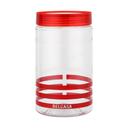 Delcasa Canister Set 5 Pcs, Pet Plastic Transparent, DC2185 | Lightweight, Easy To Clean | Air Tight Kitchen Food Cereal Containers | Ideal For Flour, Sugar, Coffee, Candy, Spice Jars - SW1hZ2U6NDM5NjE3