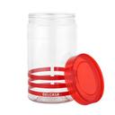 Delcasa Canister Set 5 Pcs, Pet Plastic Transparent, DC2185 | Lightweight, Easy To Clean | Air Tight Kitchen Food Cereal Containers | Ideal For Flour, Sugar, Coffee, Candy, Spice Jars - SW1hZ2U6NDM5NjA5