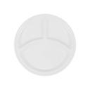 Delcasa 12.5-Inch Round Mess Tray, Dishwasher Safe, DC2331 - Divided Serving Dish, Portable Platter, 3 Round Compartment Appetizer Serving Tray, Durable and Chip Resistant, Sauce Dishes for Restaurant Kitchen - SW1hZ2U6NDQ0NDEw