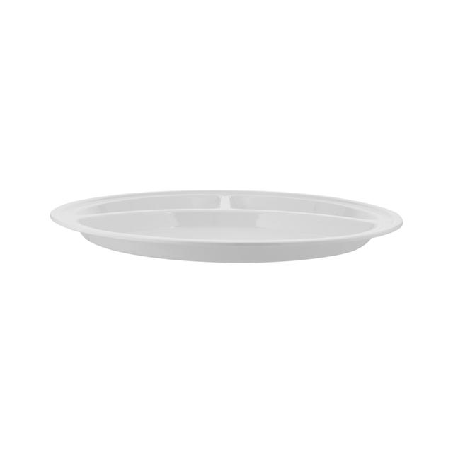 Delcasa 12.5-Inch Round Mess Tray, Dishwasher Safe, DC2331 - Divided Serving Dish, Portable Platter, 3 Round Compartment Appetizer Serving Tray, Durable and Chip Resistant, Sauce Dishes for Restaurant Kitchen - SW1hZ2U6NDQ0NDE4