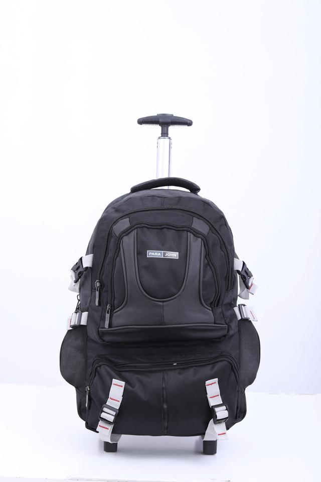 شنطة ظهر قياس 20 بوصة لون أسود PARA JOHN Rolling Wheeled Backpack, - SW1hZ2U6NDM4NDI1