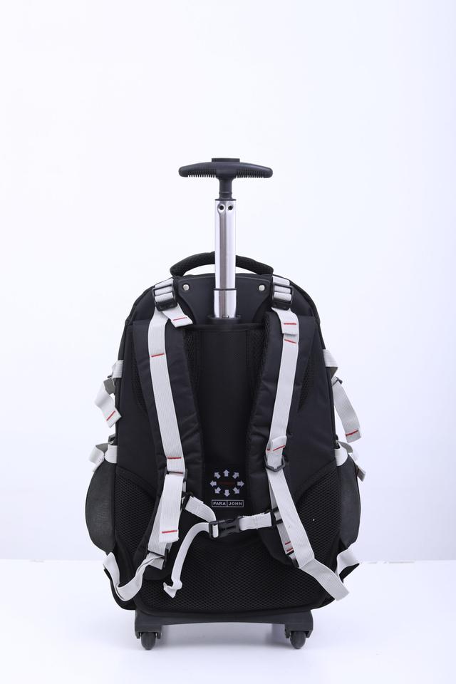 شنطة ظهر قياس 20 بوصة لون أسود PARA JOHN Rolling Wheeled Backpack, - SW1hZ2U6NDM4NDMx