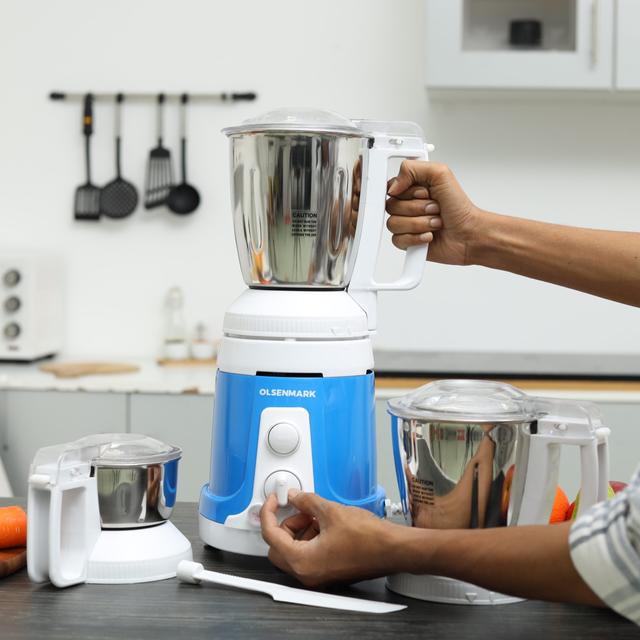 خلاط كهربائي 3 في 1 - أزرق Olsenmark 3 in 1 Mixer Grinder - SW1hZ2U6NDQ5MzU0