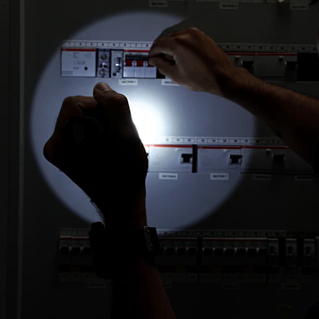 Krypton Rechargeable LED Flashlight 2PC - High Power Flashlight Super Bright CREE LED Torch Light - Built-in 1900mAh Battery, USB Charging - Powerful Torch for Camping Hiking Trekking Outdoor