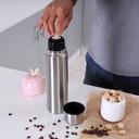 مطارة ماء ( حافظة ماء ) 1 لتر - فضي Royalford  - Stainless Steel Vacuum Bottle - Stainless Steel Flask & Water - SW1hZ2U6NDM5OTAy