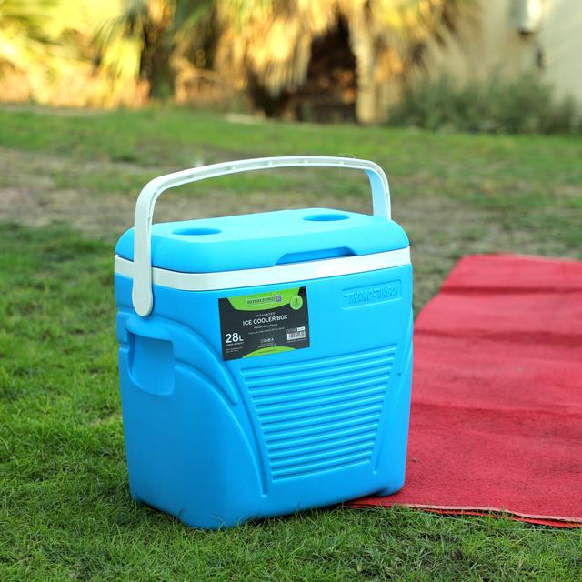 Royalford Insulated Ice Cooler Box, 28L, RF10481 | Portable Cooler Box | 3 Layer PP-PU-HDPE | Premium Quality Polymer | Thermal Insulation | Large High Performance Cooler Box - SW1hZ2U6NDQxNTE2