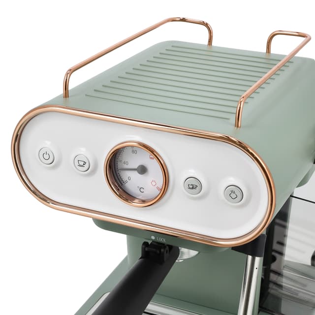 Geepas 3-in-1 Espresso Coffee Maker,1.0L Capacity, GCM41514 - Capsule System, With Thermometer,19 Bar Pump Pressure, Nespresso Compatible, Dolce Gusto Capsule, Coffee Powder Compatible, 2 Years Warranty