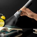 Geepas Rechargeable Waterproof LED Flashlight, GFL51079 - Lifetime Warranty for CREE LED, Aluminium Body, 4hrs Working, Li-Ion Battery 3.7V 4000mAh, Ideal for Trekking, Camping & More