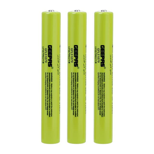 Geepas Rechargeable Waterproof LED Flashlight, GFL51079 - Lifetime Warranty for CREE LED, Aluminium Body, 4hrs Working, Li-Ion Battery 3.7V 4000mAh, Ideal for Trekking, Camping & More