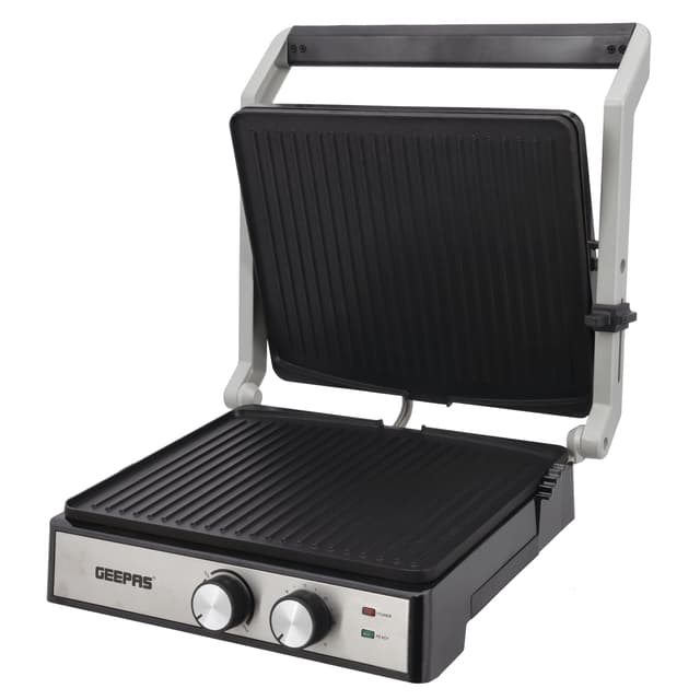 شواية كهربائية 2000 واط ستانلس ستيل  Geepas Stainless Steel 2000W Grill Maker - 294874