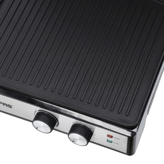 شواية كهربائية 2000 واط ستانلس ستيل  Geepas Stainless Steel 2000W Grill Maker - 190068