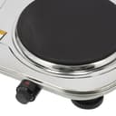 موقد كهربائي ( 2500W ) Geepas - Stainless Steel Double Hot Plate