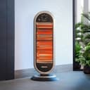 Geepas Quartz Heater, Adjustable Thermostat, GQH28523 - Instant Heating, Automatic Tip-Over Protection ,400W/800W/1200W Heating Power, Wide Angle Oscillation - 192329