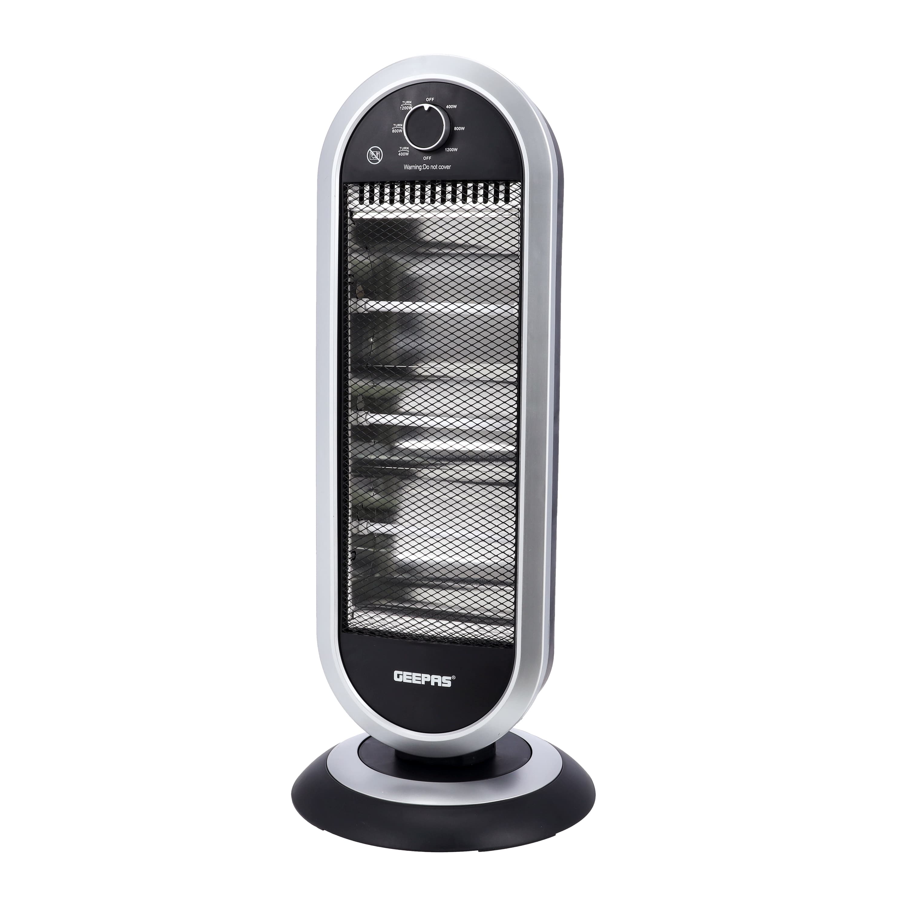 Geepas Quartz Heater, Adjustable Thermostat, GQH28523 - Instant Heating, Automatic Tip-Over Protection ,400W/800W/1200W Heating Power, Wide Angle Oscillation