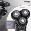 ماكينة حلاقة الشعر ذات الثلاث رؤوس قابلة لإعادة الشحن بقوة 5 واط Rechargeable Men's Shaver With Rotary Head - Geepas