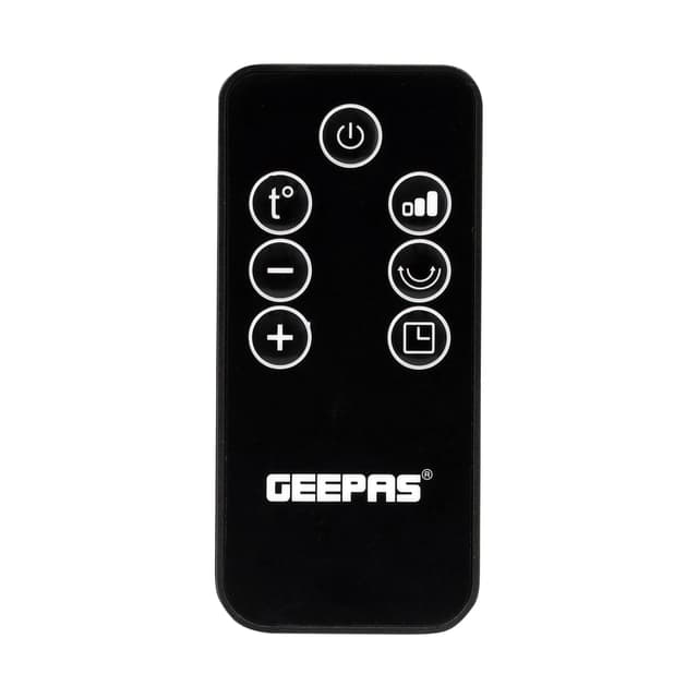 Geepas PTC Ceramic Wall Heater, LED Temperature Display, GWH28518 - 7.5 Hours Timer, 2200W Power, Remote Control, Temperature Control