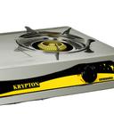 Krypton Stainless Steel Gas Cooker, Cast Iron Burners, KNGC6328 - Two Burner, Automatic Ignition System, Electroplated Pan Support, Saves 60% Gas - SW1hZ2U6NDM5NzQ0