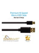 promate Car Charger, 3.1A Dual USB Port Car Charger with Micro-USB Sync and Charger Cable for Smartphone and Tablets Black