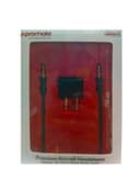 Premium Aircraft Headphone Adapter Kit With Audio Cable Black