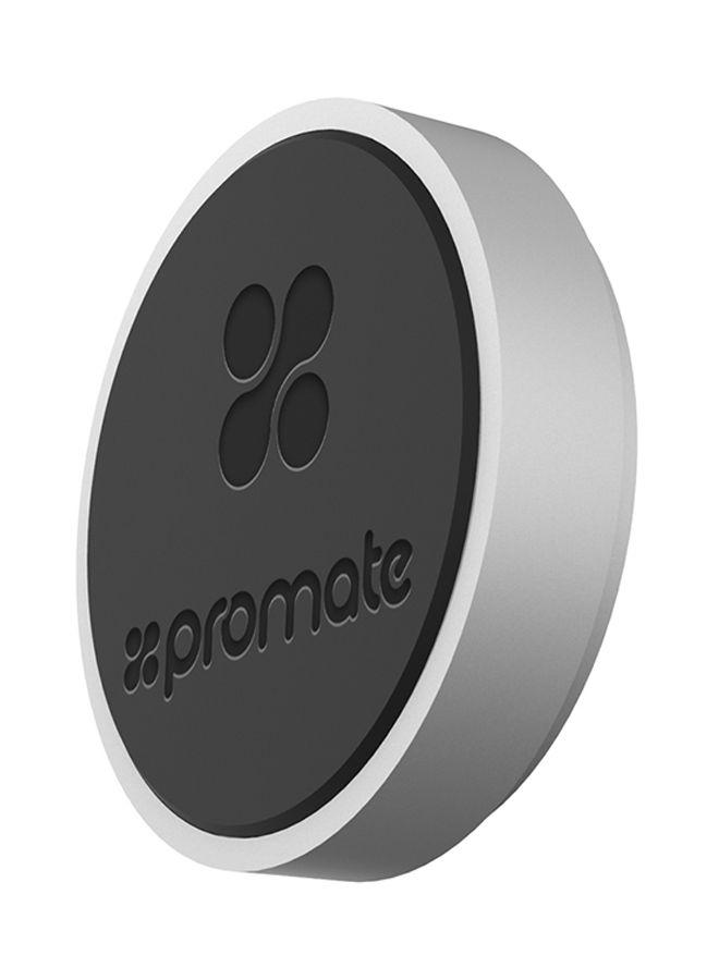 حامل فتحة تهوية السيارة للهواتف الذكية فضي Promate - Magnetic Mount, MagMini Silver