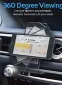 حامل فتحة تهوية السيارة للهواتف الذكية فضي Promate - Magnetic Mount, MagMini Silver