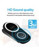 سبيكر بلوتوث 1000mAh للسيارة Bluetooth Car Kit In-car Speakerphone With Voice Command - Promate