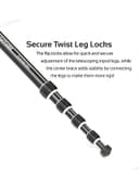 promate Travel Tripod, Professional Aluminium 160cm Tripod with Integrated Monopod and 5 Section, Dual Bubble Level, 360 Degree Head for Canon, Nikon, DSLR, Smartphones Black