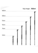 promate Travel Tripod, Professional Aluminium 160cm Tripod with Integrated Monopod and 5 Section, Dual Bubble Level, 360 Degree Head for Canon, Nikon, DSLR, Smartphones Black