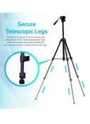 ترايبود كاميرا ثلاثي (حامل الكاميرا) Camera Tripod, Professional Aluminum - Promate
