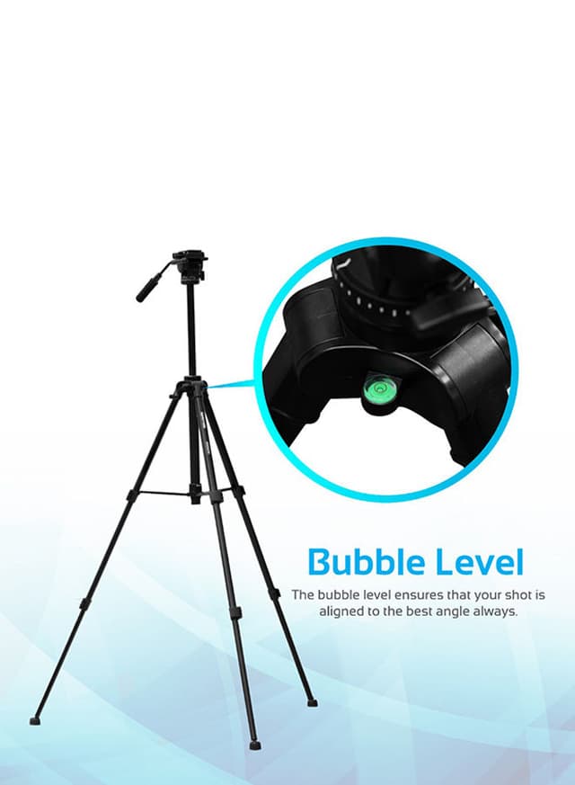 ترايبود كاميرا ثلاثي (حامل الكاميرا) Camera Tripod, Professional Aluminum - Promate