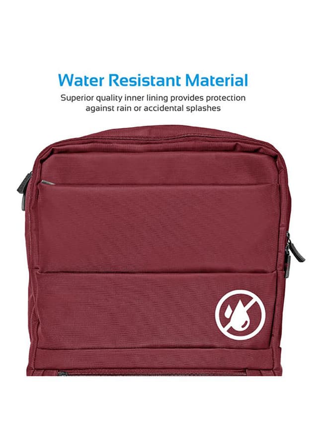 حقيبة لاب توب 15.6 بوصة أحمر Promate - Laptop Backpack 15.6 Inch for Laptops, Tablets, Documents Red