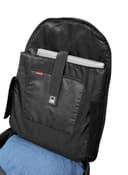 promate Trolley Laptop Bag, 2-In-1 Portable Rolling Laptop Backpack with Adjustable Straps, Secure Storage Compartment and Water-Resistant for Travel, Luggage, Laptop Up To 15.6 Inch, Rover-TR Black Black