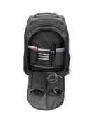 promate Trolley Laptop Bag, 2-In-1 Portable Rolling Laptop Backpack with Adjustable Straps, Secure Storage Compartment and Water-Resistant for Travel, Luggage, Laptop Up To 15.6 Inch, Rover-TR Black Black